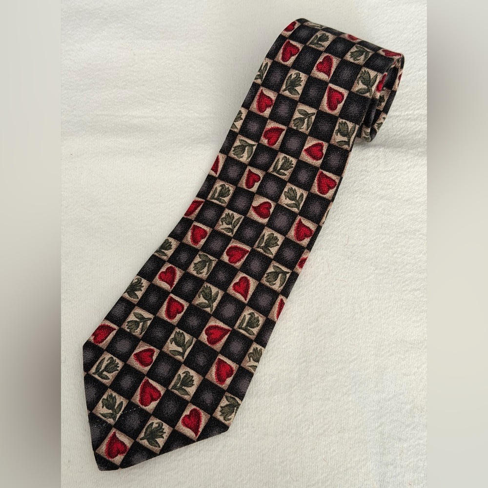 Vintage Valentines Tie from Nordstrom 100% Silk Made in Italy